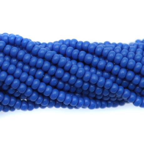 8SB168R: CZ Seed Bead Opaque Teal Blue 8/0 1HK