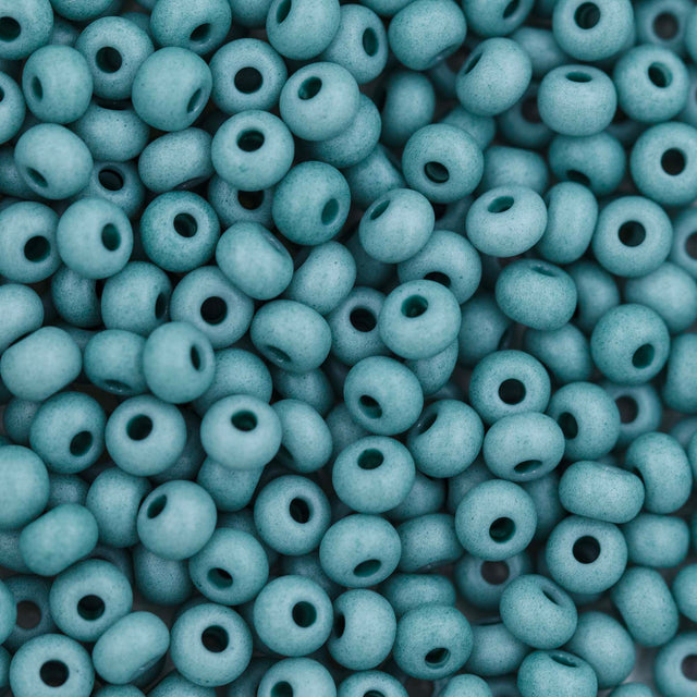 8SB185-TVLR: CZ Seed Bead Opaque Soft Thyme 8/0 - 25 Grams