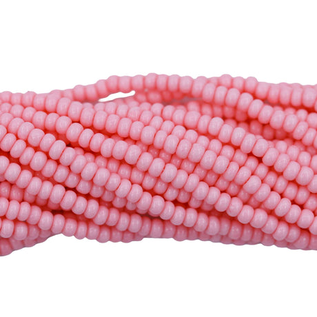 8SB6191R: CZ Seed Bead Sol Gel Op Light Pink 8/0 1HK
