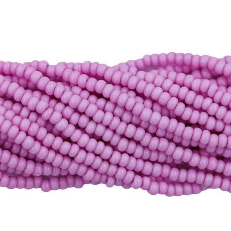 8SB6195R: CZ Seed Bead Sol Gel Op Light Pink 8/0 1HK
