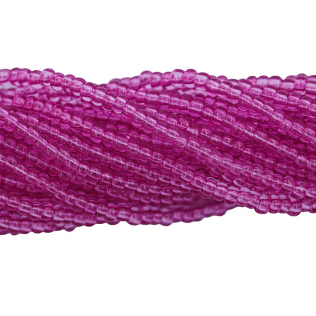 8SB6293-HR: CZ Seed Bead Sol Gel Transparent Hot Pink 8/0 1HK