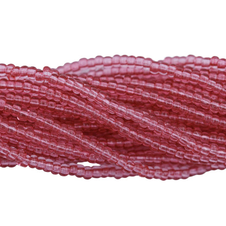8SB6294R: CZ Seed Bead Sol Gel Transparent Dk Pink 8/0 1HK