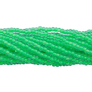 8SB784-NR: CZ Seed Bead Neon Lined Green 8/0 Uv Reactive 1 HK