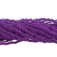 8SB798-NR: CZ Seed Bead Neon Lined Purple 8/0 Uv Reactive 1 HK