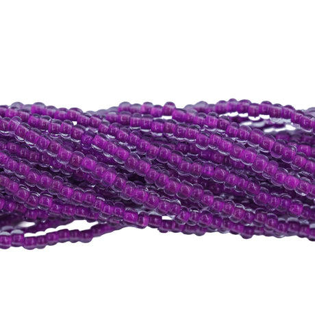 8SB798-NR: CZ Seed Bead Neon Lined Purple 8/0 Uv Reactive 1 HK