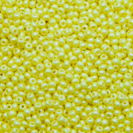 8SB921-P: CZ Seed Bead Permalux Light Yellow 8/0 Loose
