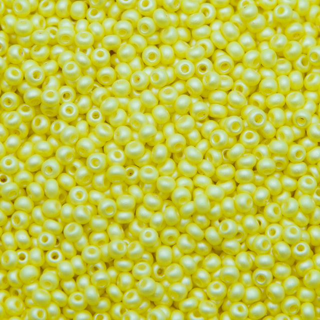 8SB921-P: CZ Seed Bead Permalux Light Yellow 8/0 Loose