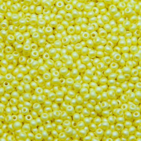 8SB921-PLR: CZ Seed Bead Permalux Light Yellow 8/0 Loose