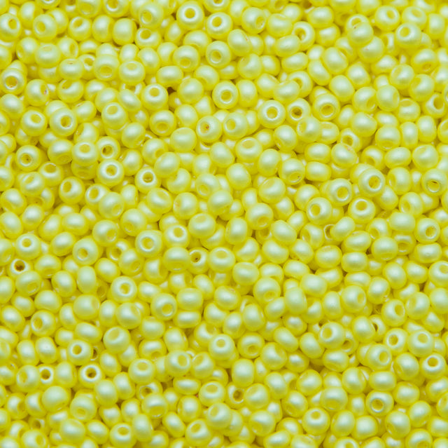 8SB921-PLR: CZ Seed Bead Permalux Light Yellow 8/0 Loose
