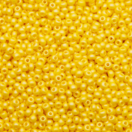 8SB925-PL: CZ Seed Bead Permalux Dark Yellow 8/0 Loose