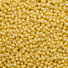 8SB928-PL: CZ Seed Bead Permalux Yellow Brown 8/0 Loose