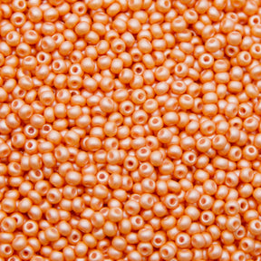 8SB933-PLR: CZ Seed Bead Permalux Apricot 8/0 Loose