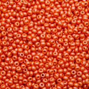 8SB935-PL: CZ Seed Bead Permalux Orange 8/0 Loose