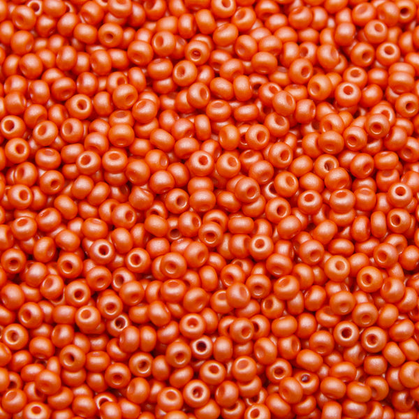 8SB935-PLR: CZ Seed Bead Permalux Orange 8/0 Loose – Shipwreck Beads