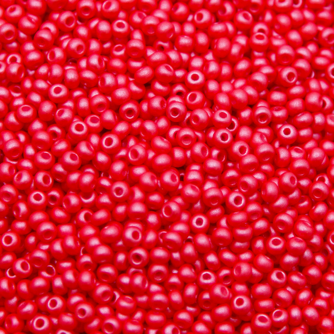 8SB943-PL: CZ Seed Bead Permalux Red 8/0 Loose