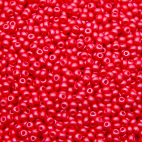 8SB943-PLR: CZ Seed Bead Permalux Red 8/0 Loose