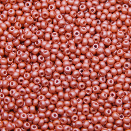 8SB953-PL: CZ Seed Bead Permalux Light Brown 8/0 Loose