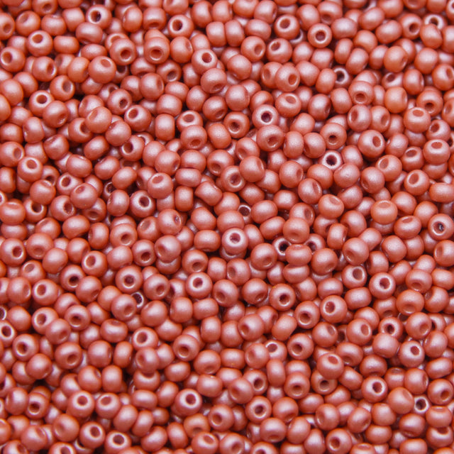 8SB953-PL: CZ Seed Bead Permalux Light Brown 8/0 Loose