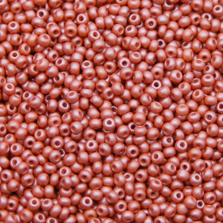 8SB953-PLR: CZ Seed Bead Permalux Light Brown 8/0 Loose