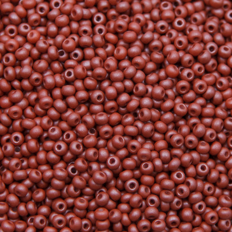 8SB956-PL: CZ Seed Bead Permalux Brown 8/0 Loose