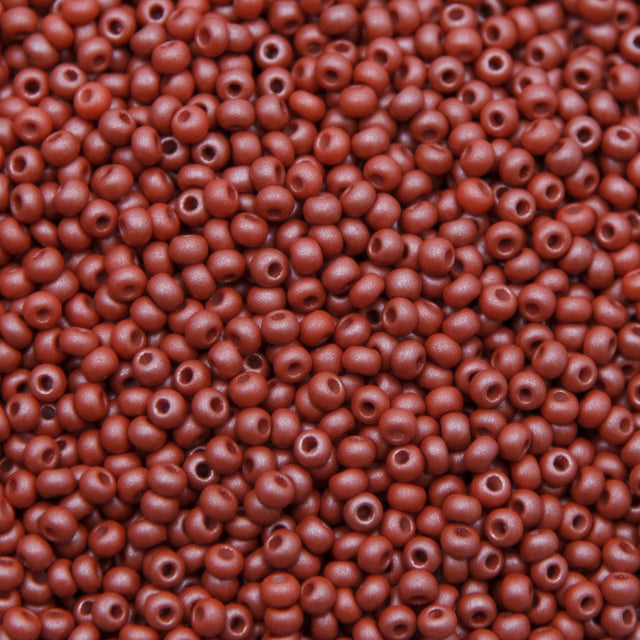 8SB956-PL: CZ Seed Bead Permalux Brown 8/0 Loose