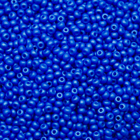 8SB977-PL: CZ Seed Bead Permalux Blue 8/0 Loose