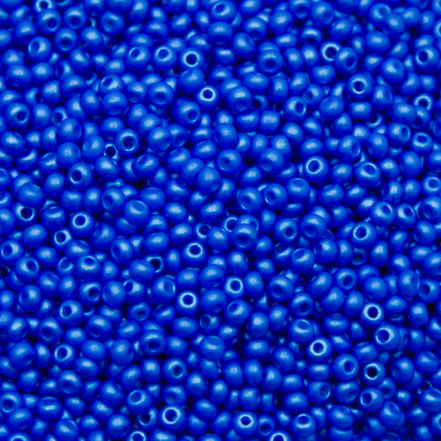 8SB977-PL: CZ Seed Bead Permalux Blue 8/0 Loose