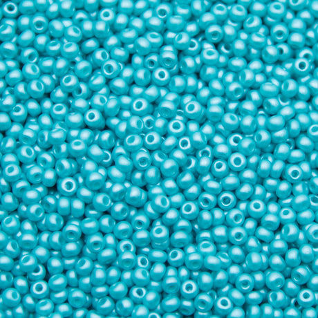 8SB981-PLR: CZ Seed Bead Permalux Mint 8/0 Loose