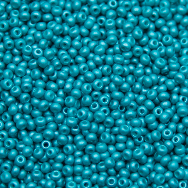 8SB985-PL: CZ Seed Bead Permalux Sea Green 8/0 Loose