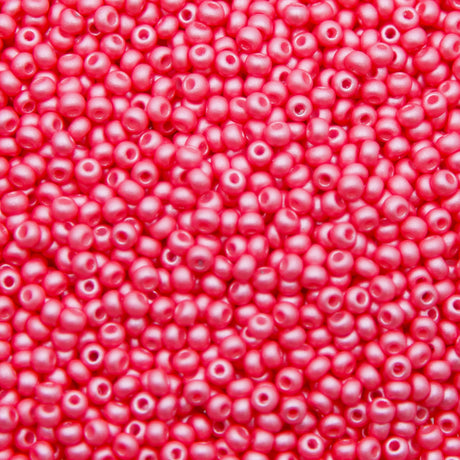 8SB993-PL: CZ Seed Bead Permalux Pink 8/0 Loose
