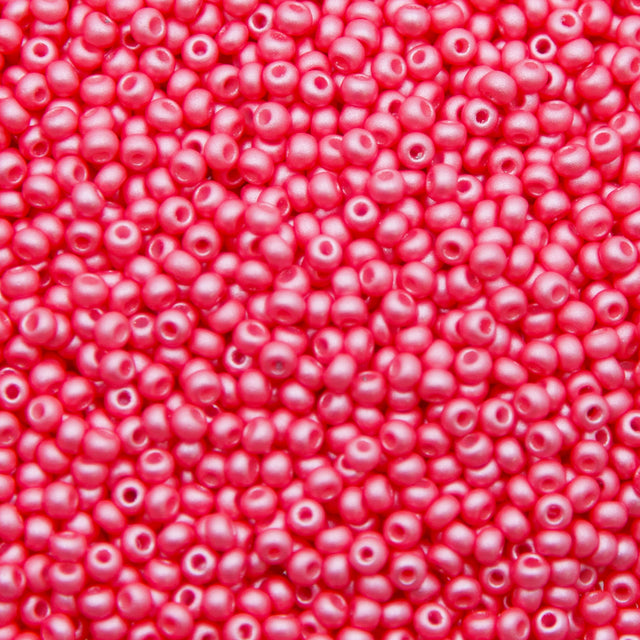 8SB993-PL: CZ Seed Bead Permalux Pink 8/0 Loose