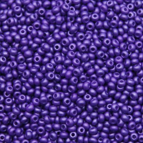 8SB999-PL: CZ Seed Bead Permalux Dark Violet 8/0 Loose