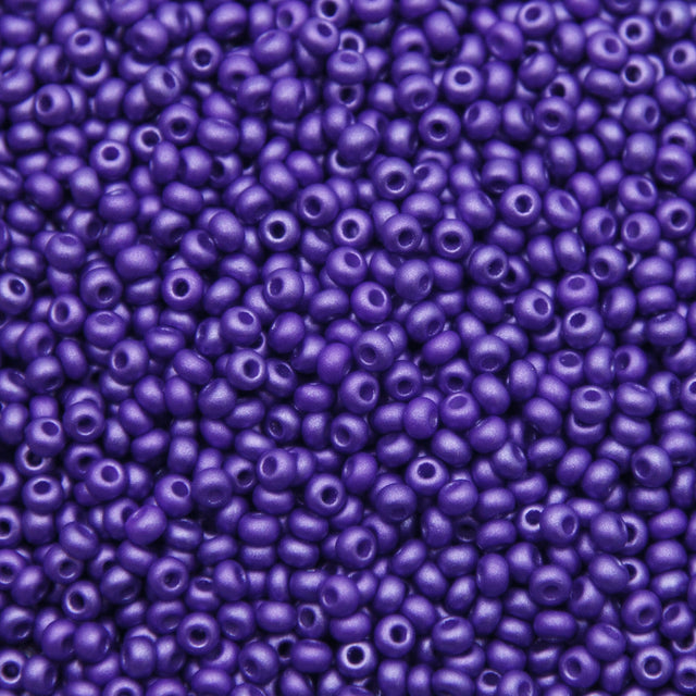 8SB999-PL: CZ Seed Bead Permalux Dark Violet 8/0 Loose
