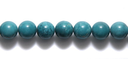 8ST413-A: Turquoise Round 8mm "A" Grade 15-16 Inch Strand