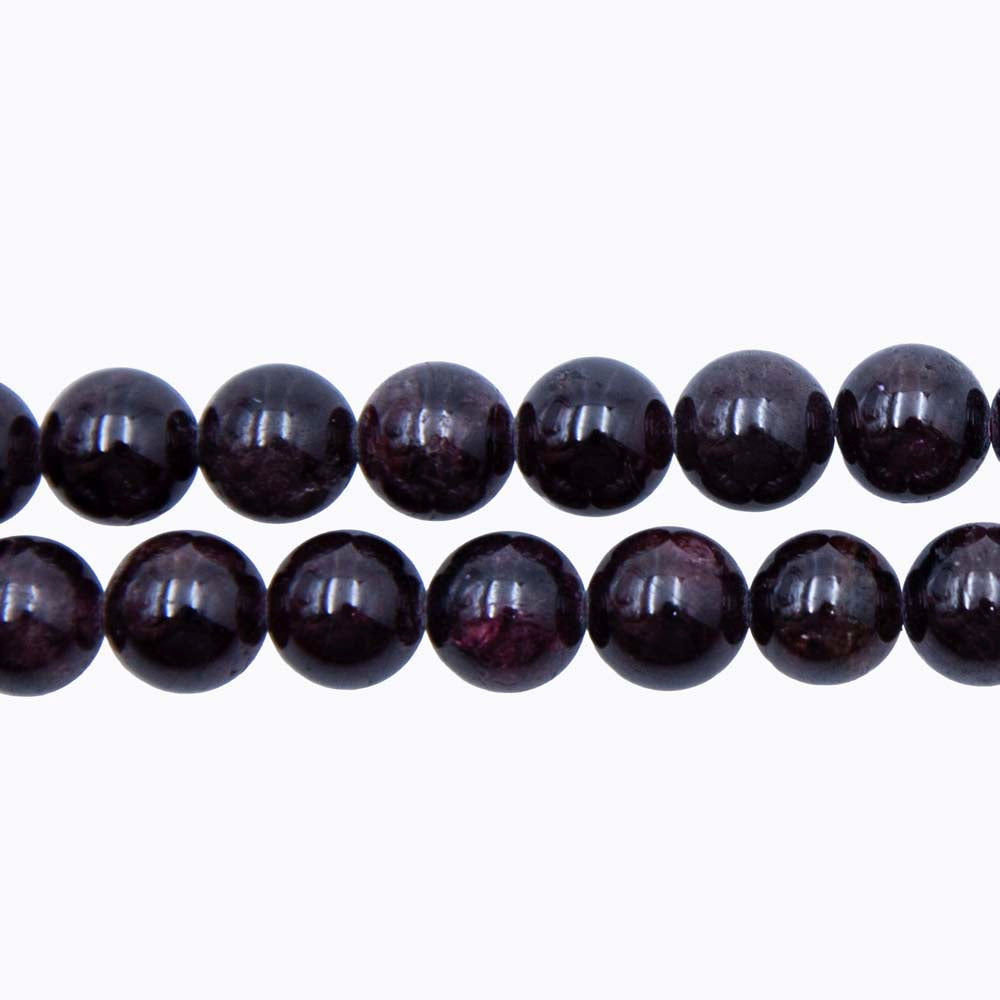 8ST418-D: Dark Garnet Round 8mm 15.5" ST