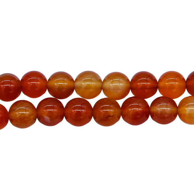 8ST428-U: Carnelian Agate Uruguay Round 8mm