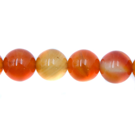 8ST428: Carnelian Agate Round 8mm