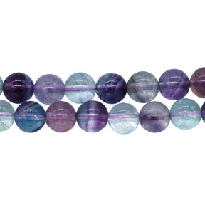 8ST431-2: Rainbow Fluorite Round 8mm