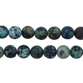 8ST433-8M: African Turquoise Matte Round 8mm