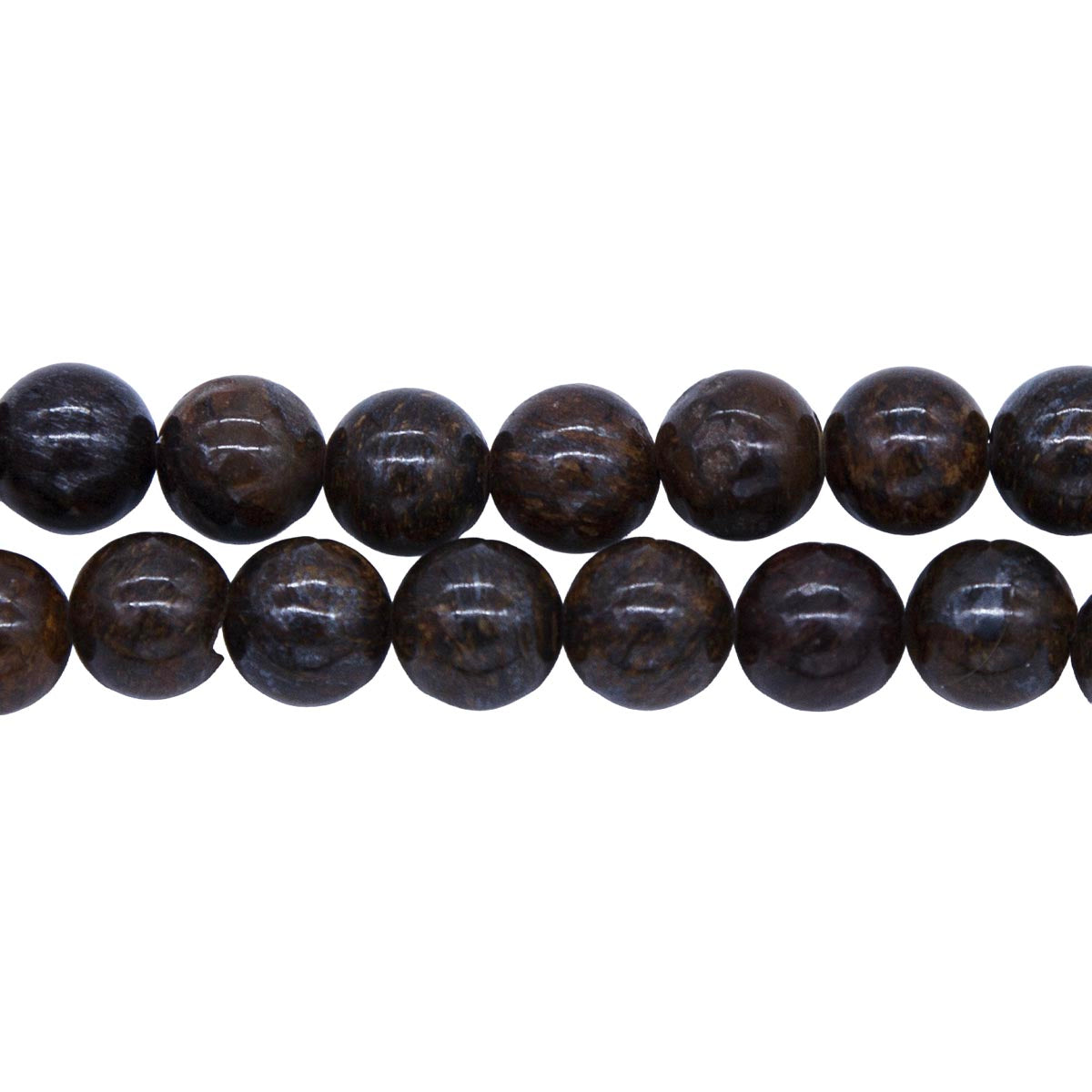 8ST469: Bronzite Round 8mm