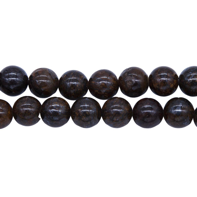 8ST469: Bronzite Round 8mm