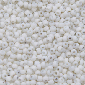 8SV100-1: Vintage Venetian Opaque Bright White 8/0 250 Grams