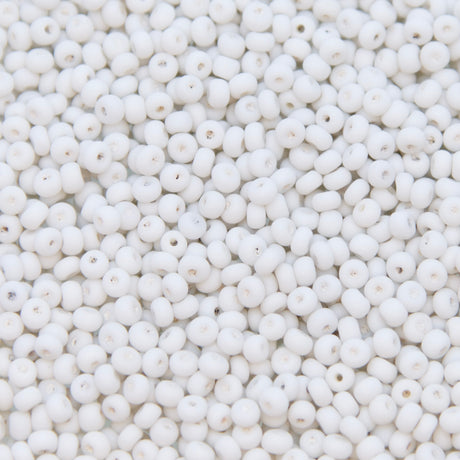 8SV112-U: Vintage Venetian Off White Frosted 8/0 - 500 Grams