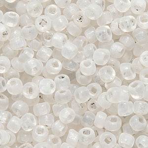 8SV212-QU: Vintage Venetian Transparent Clear #1 SQ Hole Frosted 8/0 500 Grams