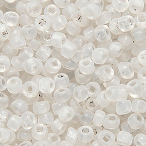 8SV212-QU: Vintage Venetian Transparent Clear #1 SQ Hole Frosted 8/0 500 Grams