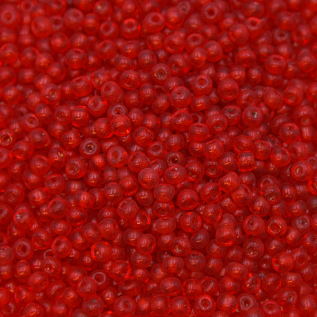 8SV236-2: Vintage Venetian Seed Bead Red Orange #2 8/0-500 Grams