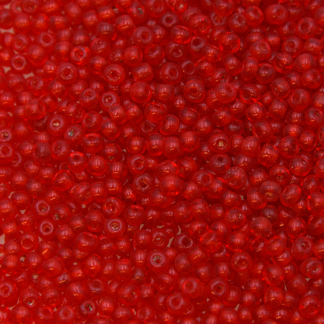 8SV236-2R: Vintage Venetian Seed Bead Red Orange #2 8/0-50 Gram Bag