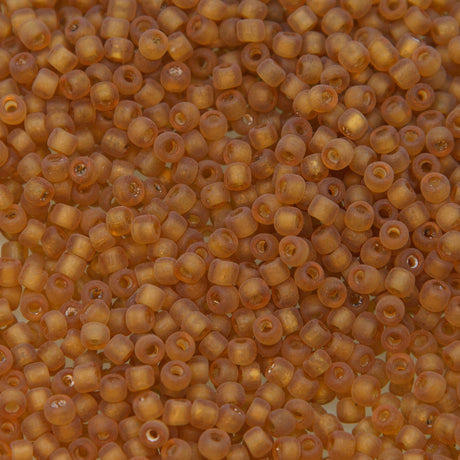 8SV254-2: Vintage Venetian Seed Bead Raw Sienna #2 8/0 Unfinished - 500 Grams