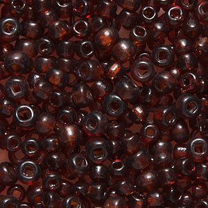 8SV258-1: Vintage Venetian Transparent Brown #1 SQ Hole 8/0 500 Grams