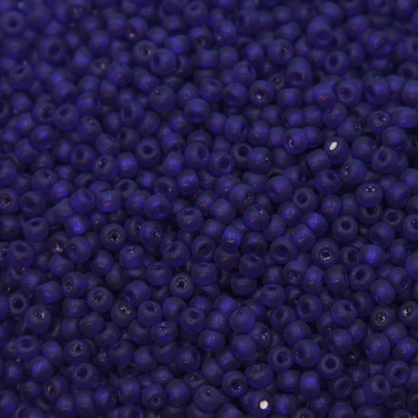 8SV278-UR: Vin Ven Seed Bead Tr Blue #1 Unfin 8/0 - 50GM